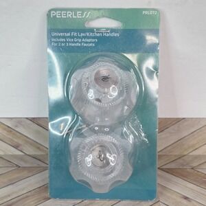 Peerless universal kitchen & lavatory faucet Knob handles clear acrylic finish